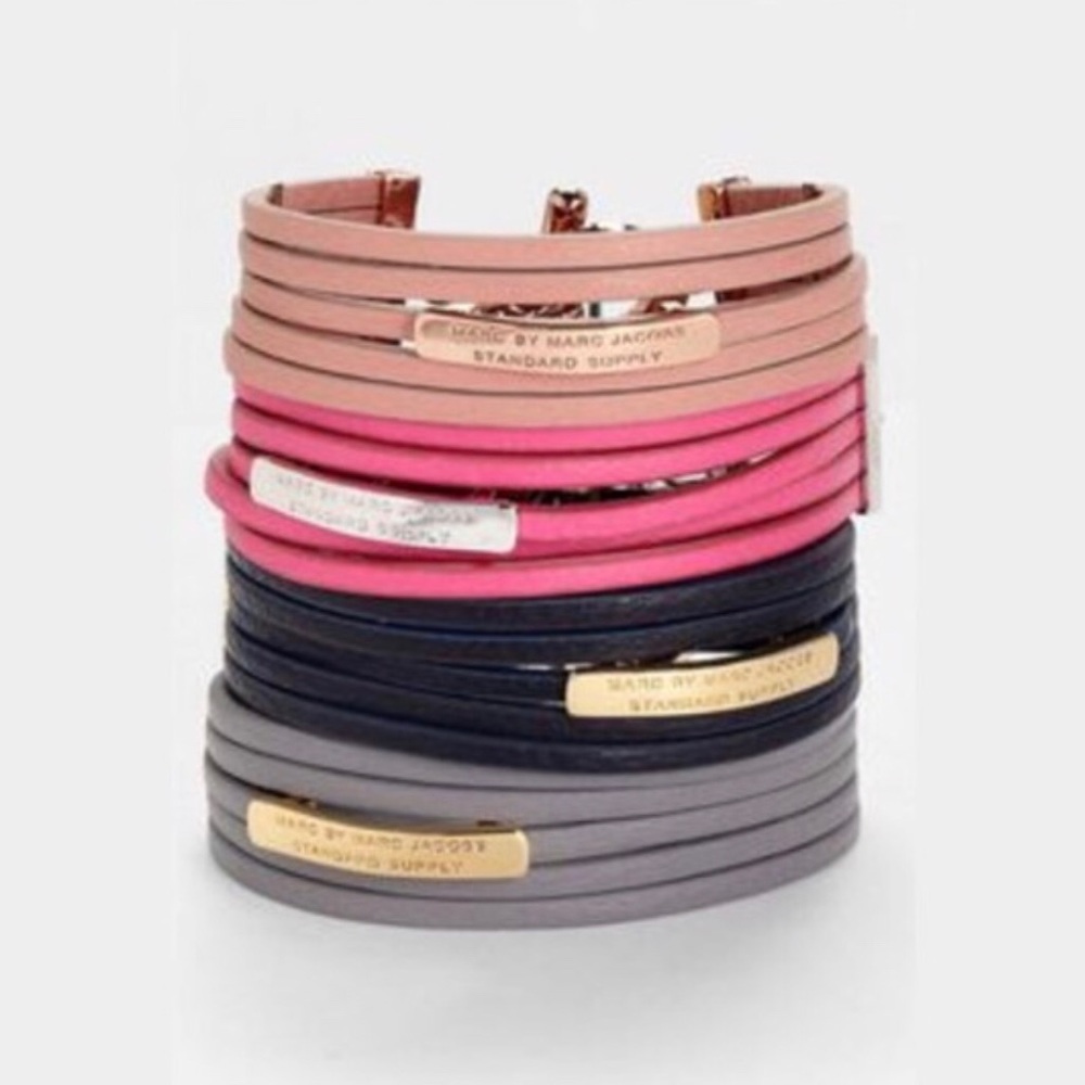 ✨Marc by Marc Jacobs multi-band leather bracelet